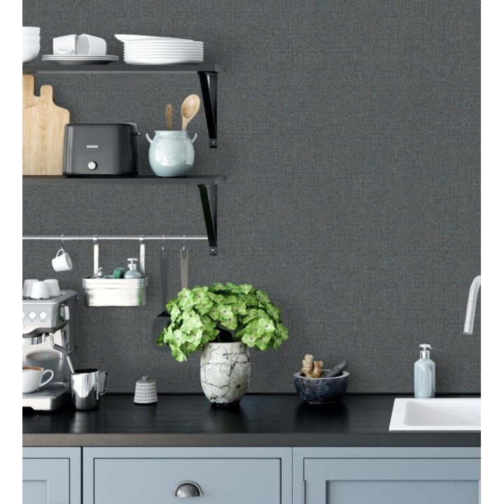 Papel pintado efecto fibra de yute texturizada - Cairo 681178