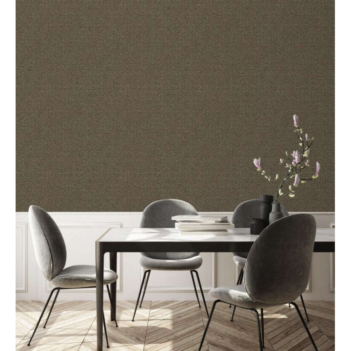 Papel pintado de espigas de Yute texturizada - Dakar 681184