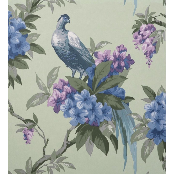Papel pintado de pájaros y flores de los jardines reales - Royal Birds 681199