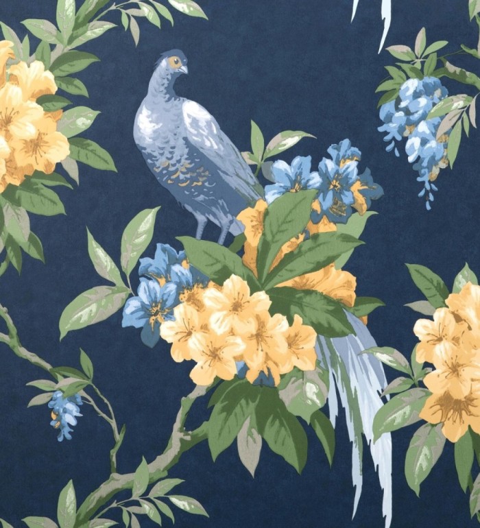 Papel pintado de pájaros y flores de los jardines reales - Royal Birds 681200