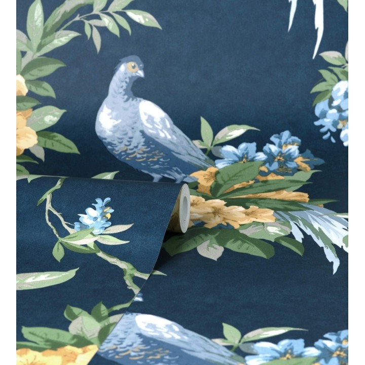 Papel pintado de pájaros y flores de los jardines reales - Royal Birds 681200