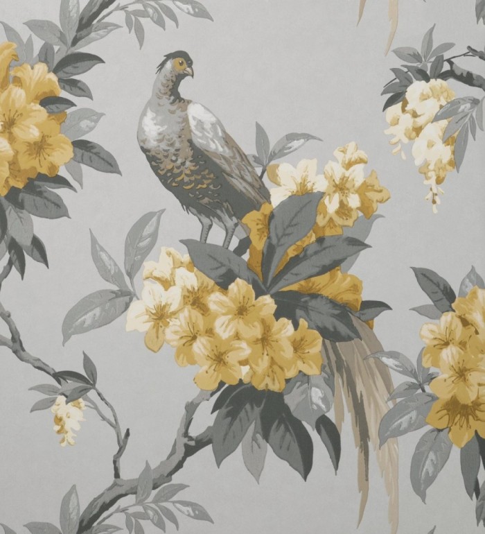 Papel pintado de pájaros y flores de los jardines reales - Royal Birds 681201