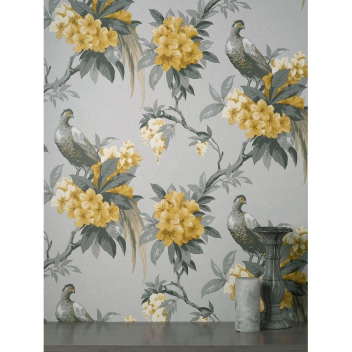 Papel pintado de pájaros y flores de los jardines reales - Royal Birds 681201