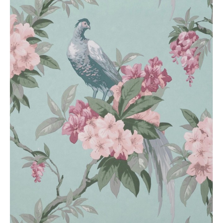 Papel pintado de pájaros y flores de los jardines reales - Royal Birds 681202