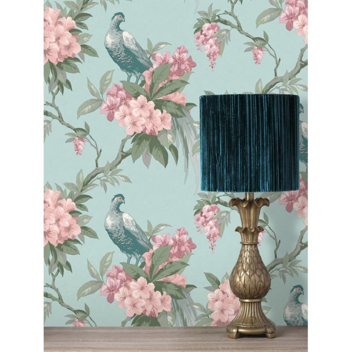 Papel pintado de pájaros y flores de los jardines reales - Royal Birds 681202