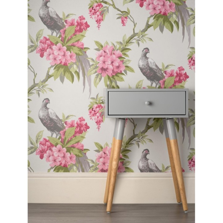 Papel pintado de pájaros y flores de los jardines reales - Royal Birds 681203
