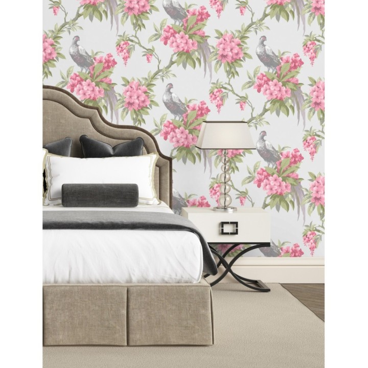 Papel pintado de pájaros y flores de los jardines reales - Royal Birds 681203