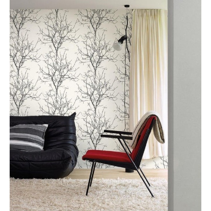 Papel pintado liso texturizado - Amarante 120994