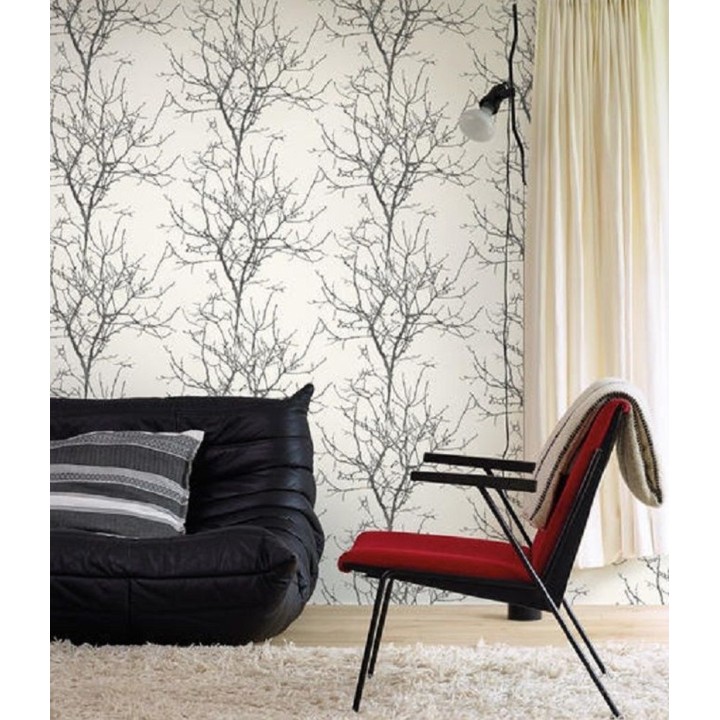 Papel pintado liso texturizado - Amarante 120994