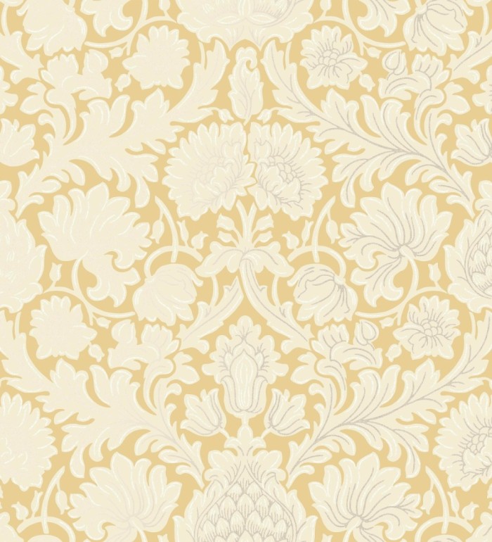 Papel pintado damasco lujoso estilo inglés con toque metalizados - Quinton Palace 681221