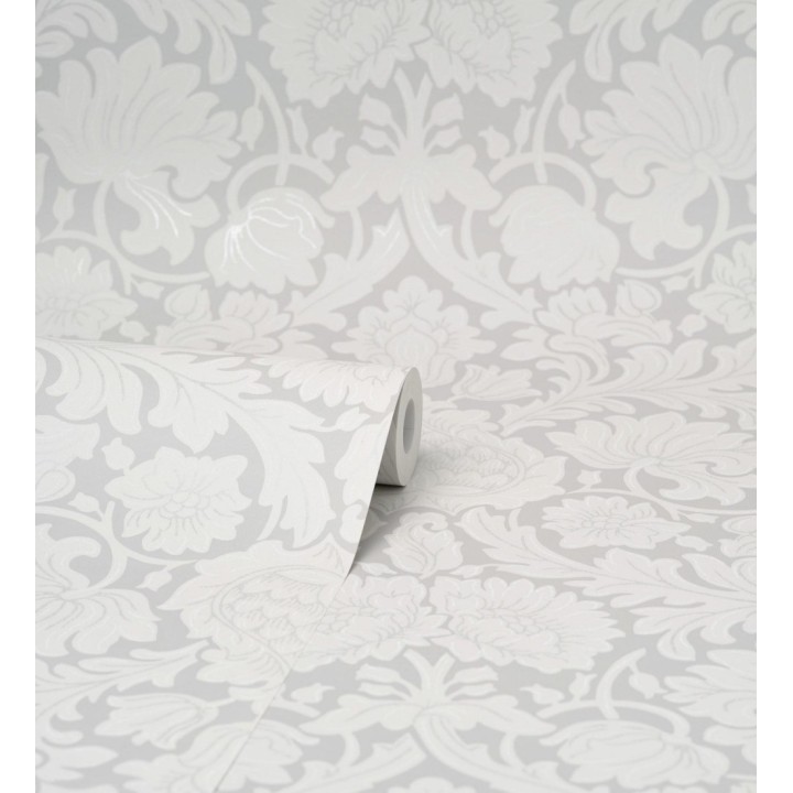 Papel pintado damasco lujoso estilo inglés con toque metalizados - Quinton Palace 681222