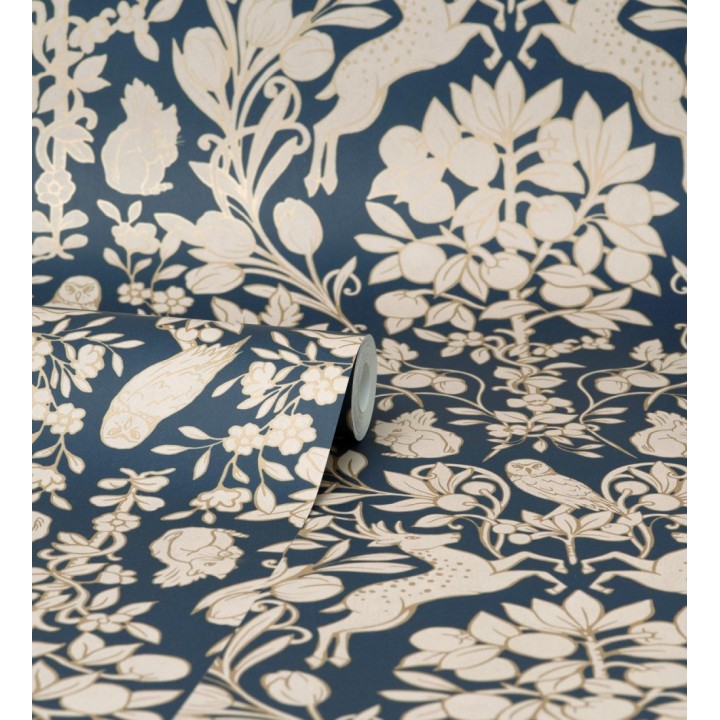 Papel pintado animales del bosque ornamental - Branly Forest 681223