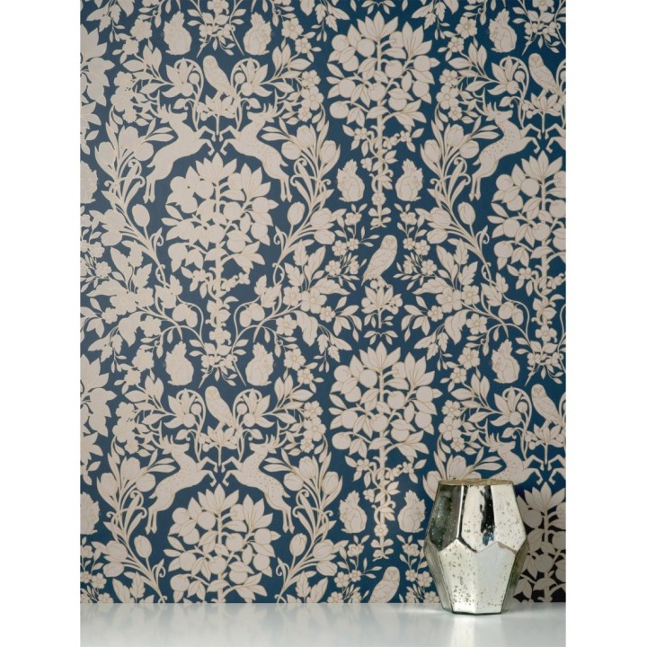 Papel pintado animales del bosque ornamental - Branly Forest 681223