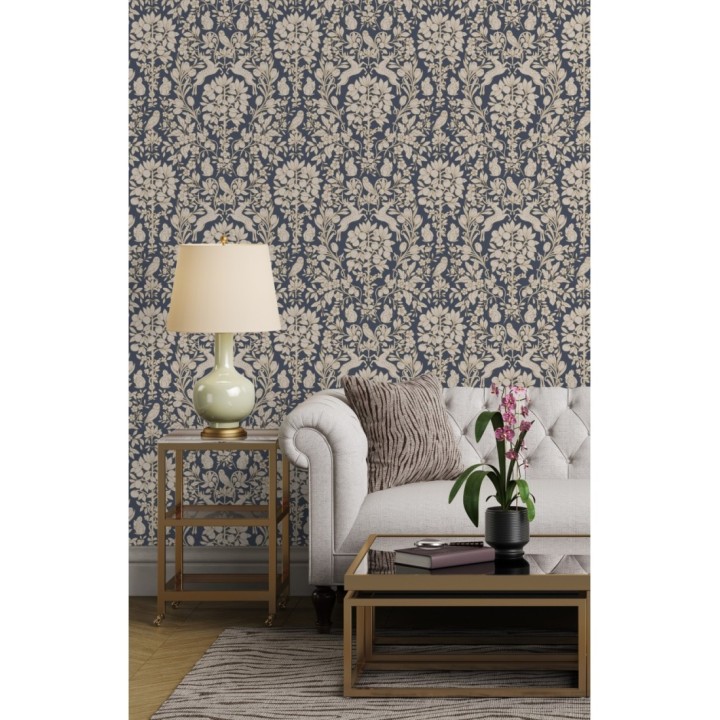 Papel pintado animales del bosque ornamental - Branly Forest 681223