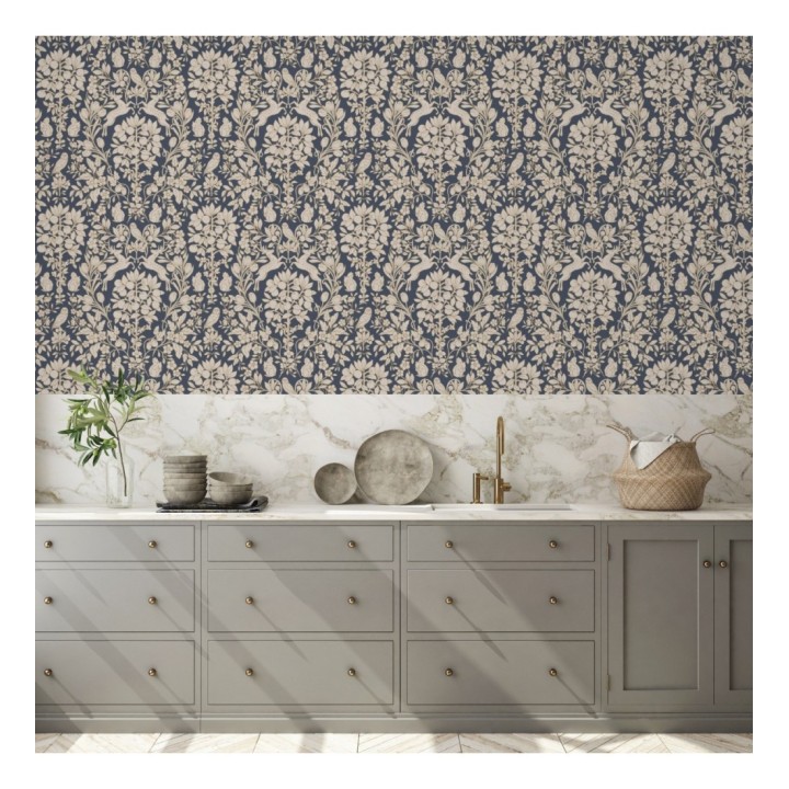 Papel pintado animales del bosque ornamental - Branly Forest 681223