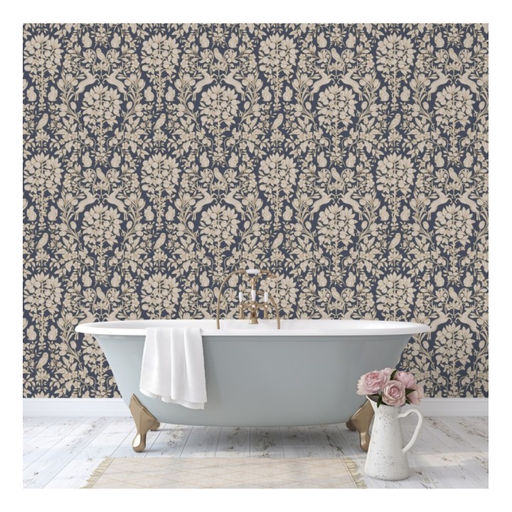 Papel pintado animales del bosque ornamental - Branly Forest 681223