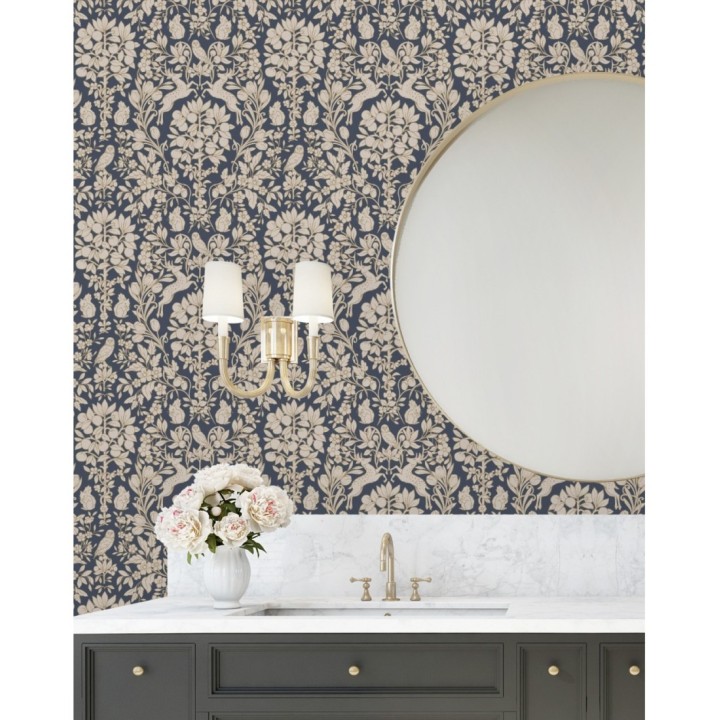 Papel pintado animales del bosque ornamental - Branly Forest 681223