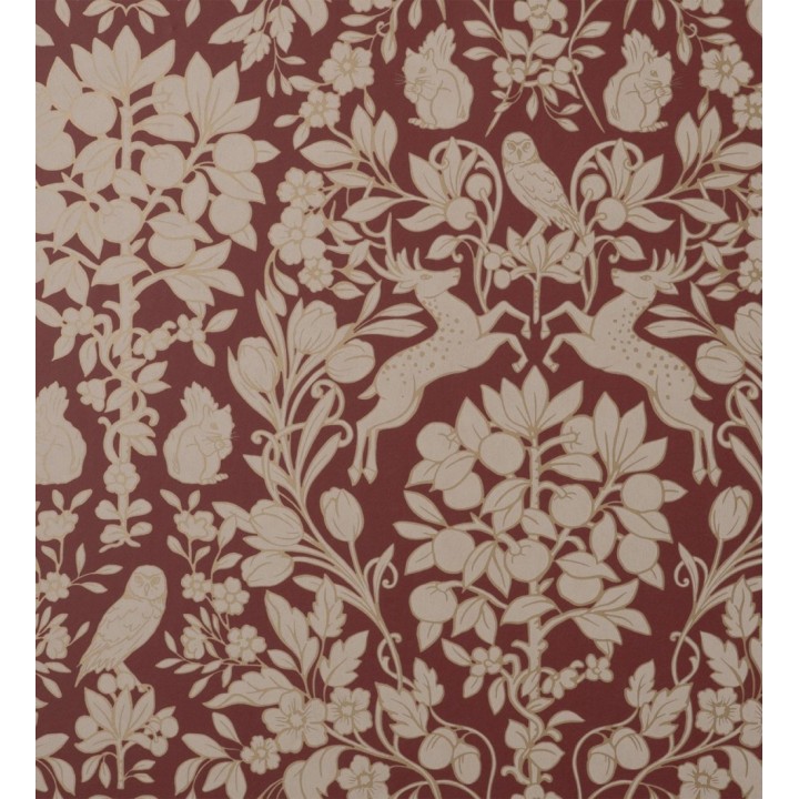 Papel pintado animales del bosque ornamental - Branly Forest 681224