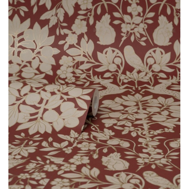 Papel pintado animales del bosque ornamental - Branly Forest 681224