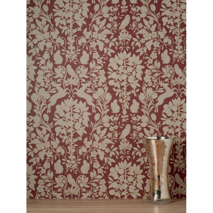 Papel pintado animales del bosque ornamental - Branly Forest 681224