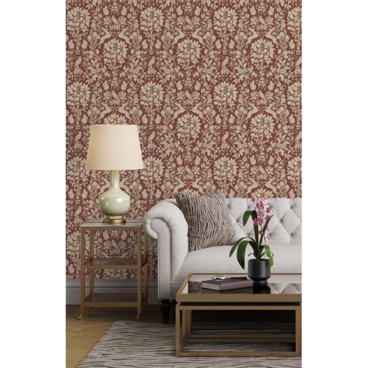 Papel pintado animales del bosque ornamental - Branly Forest 681224