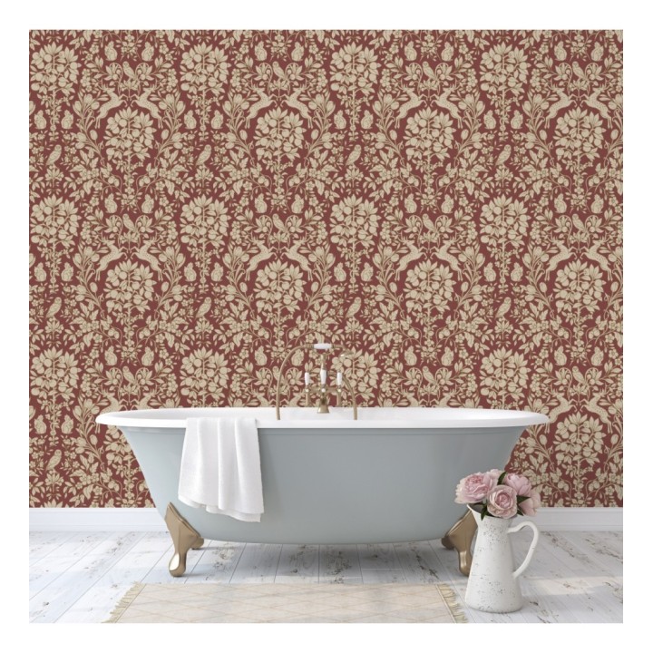 Papel pintado animales del bosque ornamental - Branly Forest 681224