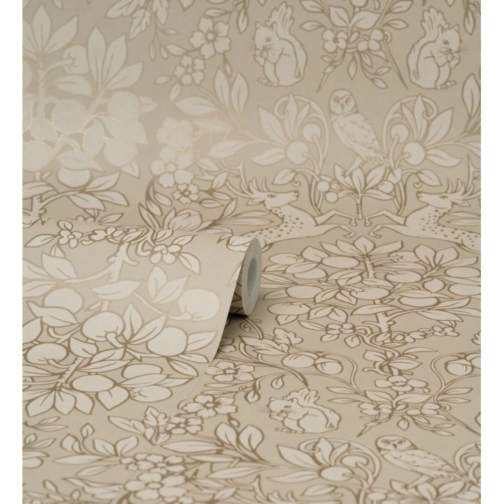 Papel pintado animales del bosque ornamental - Branly Forest 681225