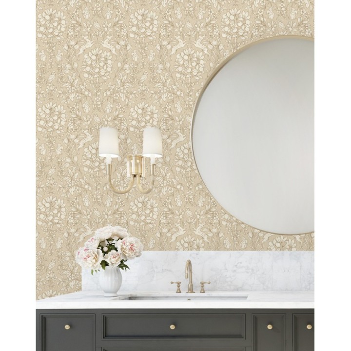 Papel pintado animales del bosque ornamental - Branly Forest 681225