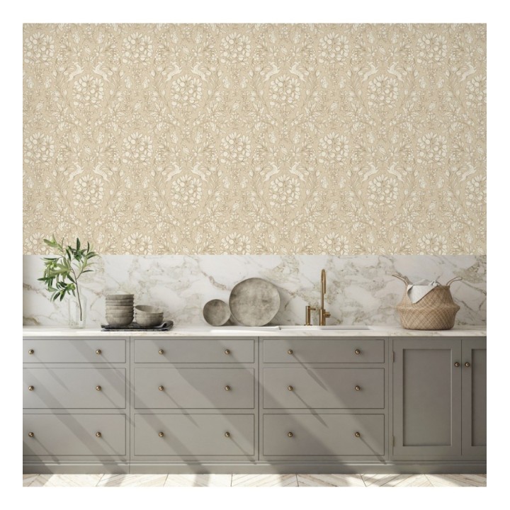 Papel pintado animales del bosque ornamental - Branly Forest 681225