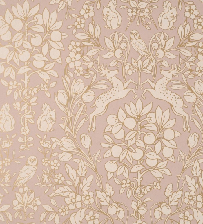 Papel pintado animales del bosque ornamental - Branly Forest 681226