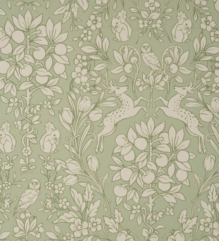 Papel pintado animales del bosque ornamental - Branly Forest 681227