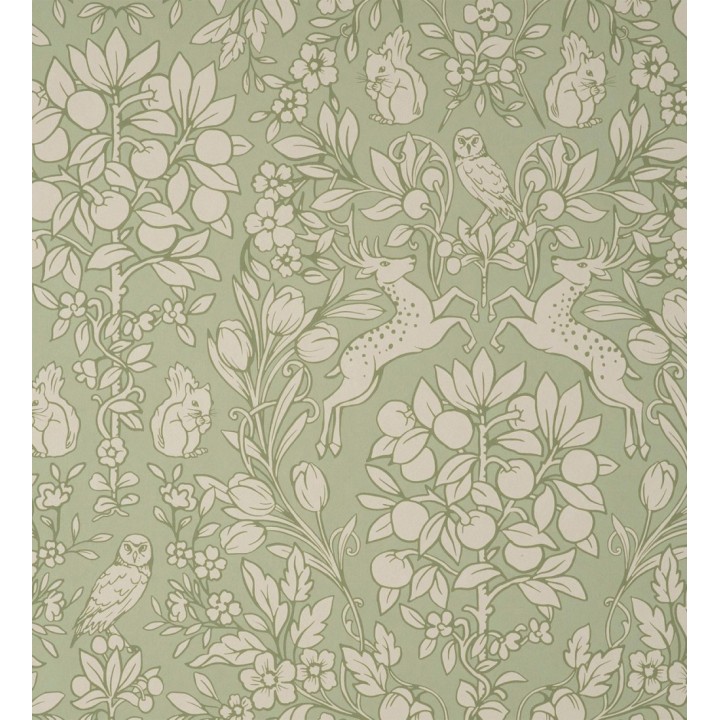 Papel pintado animales del bosque ornamental - Branly Forest 681227