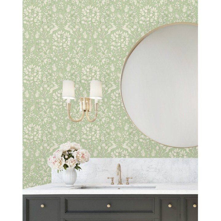 Papel pintado animales del bosque ornamental - Branly Forest 681227