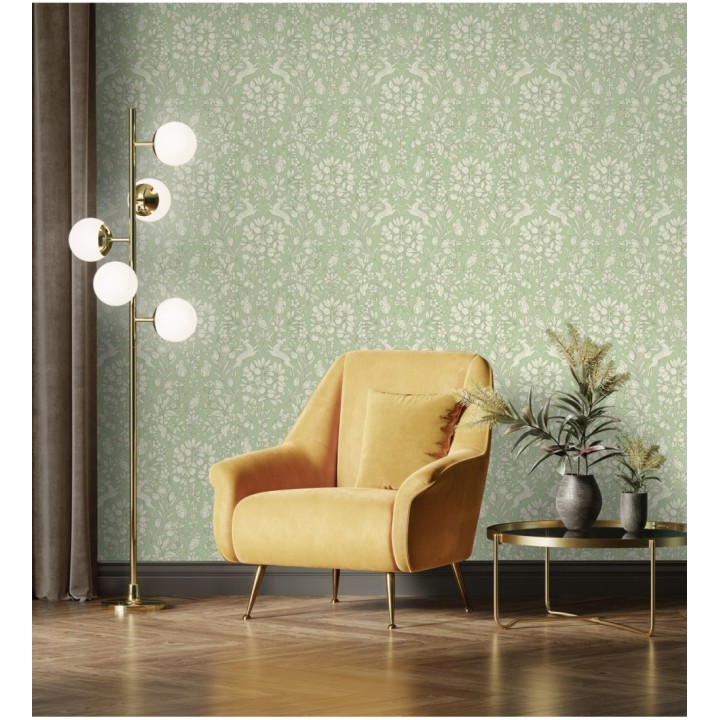 Papel pintado animales del bosque ornamental - Branly Forest 681227