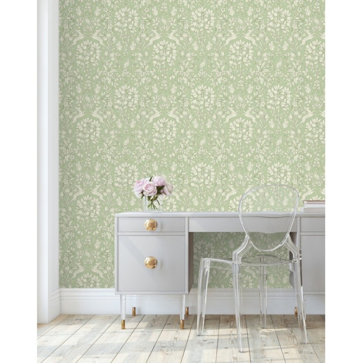 Papel pintado animales del bosque ornamental - Branly Forest 681227