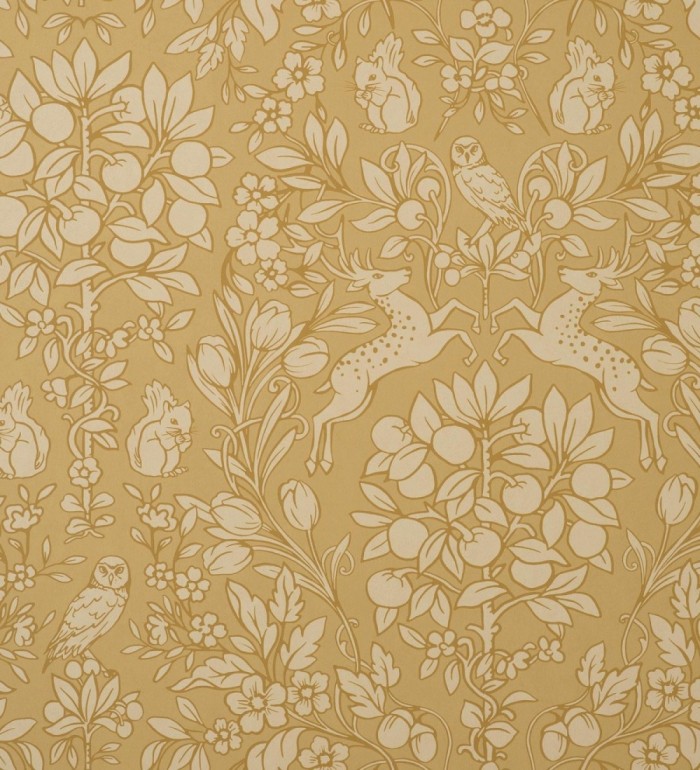 Papel pintado animales del bosque ornamental - Branly Forest 681228