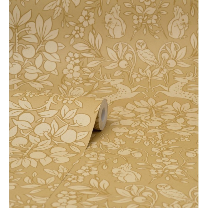 Papel pintado animales del bosque ornamental - Branly Forest 681228