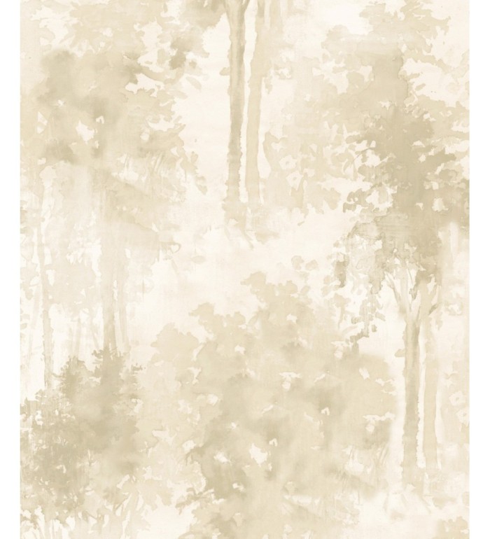 Papel pintado bosque de árboles pintados a acuarela - Villa Lucia 121008