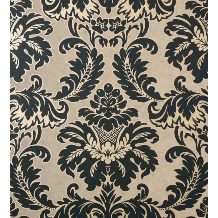 Papel pintado damasco moderno con ligero efecto metalizado - James Damask 681242