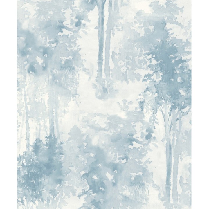 Papel pintado bosque de árboles pintados a acuarela - Villa Lucia 121009