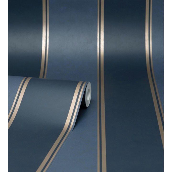 Papel pintado de rayas modernas con pequeños detalles metalizados - James Stripes 681247
