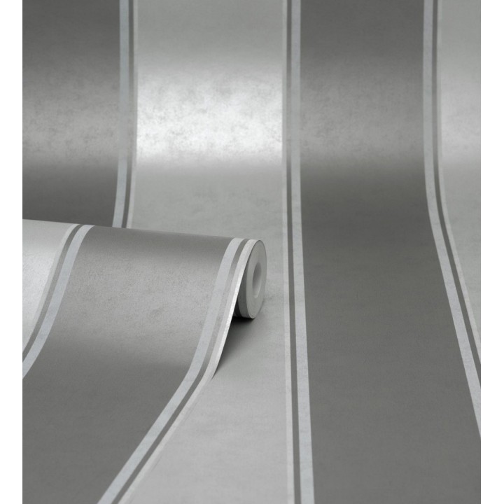 Papel pintado de rayas modernas con pequeños detalles metalizados - James Stripes 681248