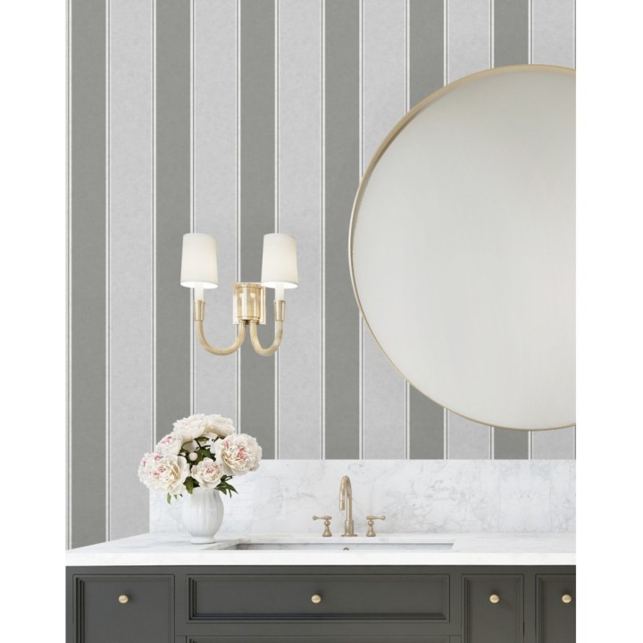 Papel pintado de rayas modernas con pequeños detalles metalizados - James Stripes 681248