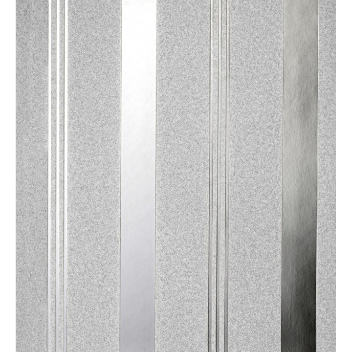 Papel pintado de rayas metalizadas sobre fondo mate estilo Art Decó - Mederic Stripes 681258