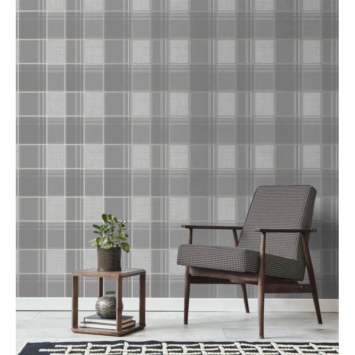 Papel pintado cuadros escoceses - Bertram 681267