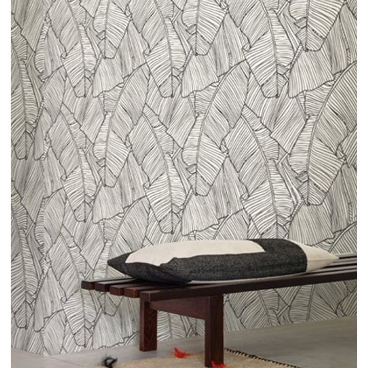 Papel pintado hojas grandes modernas estilo tropical - Medellin 121016