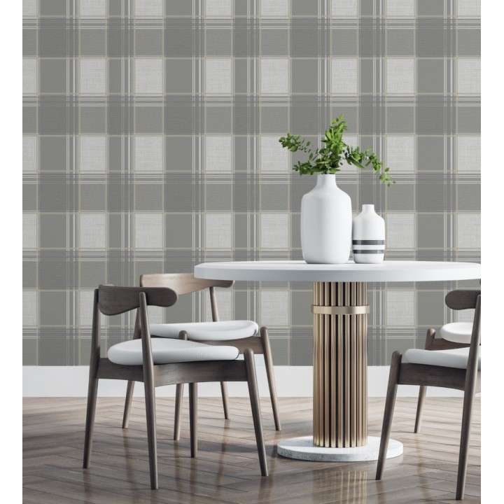 Papel pintado cuadros escoceses - Bertram 681267