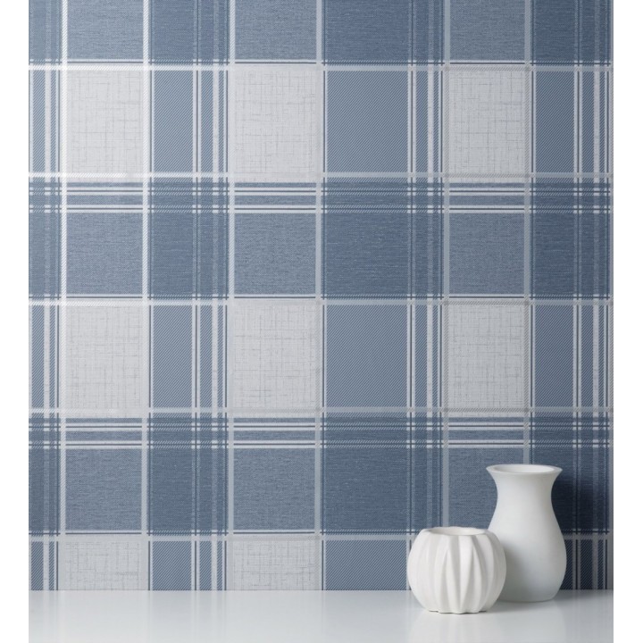 Papel pintado cuadros escoceses - Bertram 681268