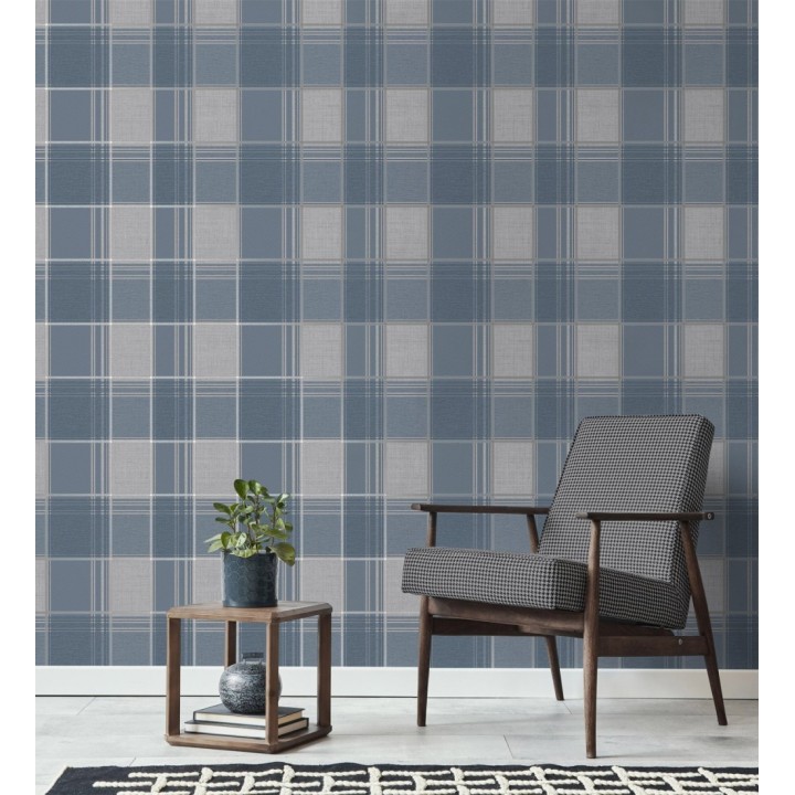 Papel pintado cuadros escoceses - Bertram 681268