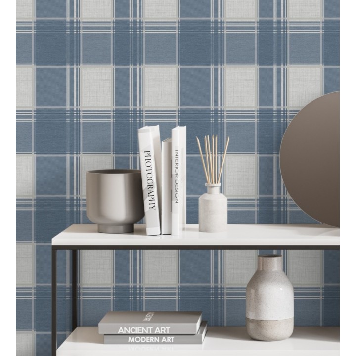 Papel pintado cuadros escoceses - Bertram 681268